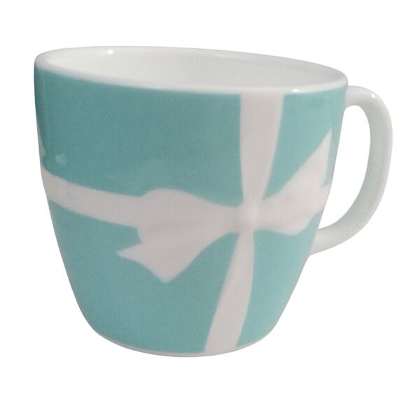 Tiffany Blue White Bow 3 Piece Bone China Set - Picture 4 of 9